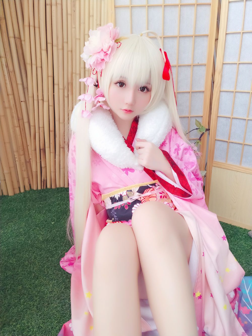 图片[2]-No.001-粉红泡泡包 – 穹和服 [9P]