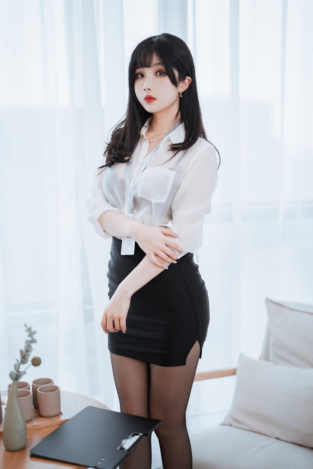 图片[3]-No.090-黑丝ol制服双人&面饼仙儿 – OL前辈 [51P 11V]