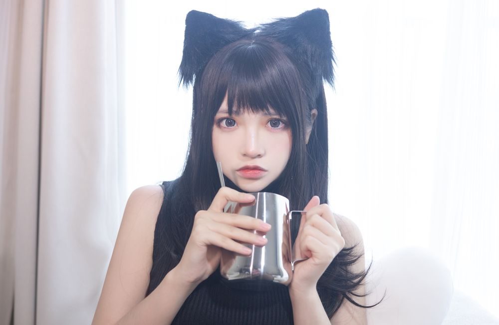 图片[3]-No.077-2022新春生日本01 黑毛衣少女 [80P]