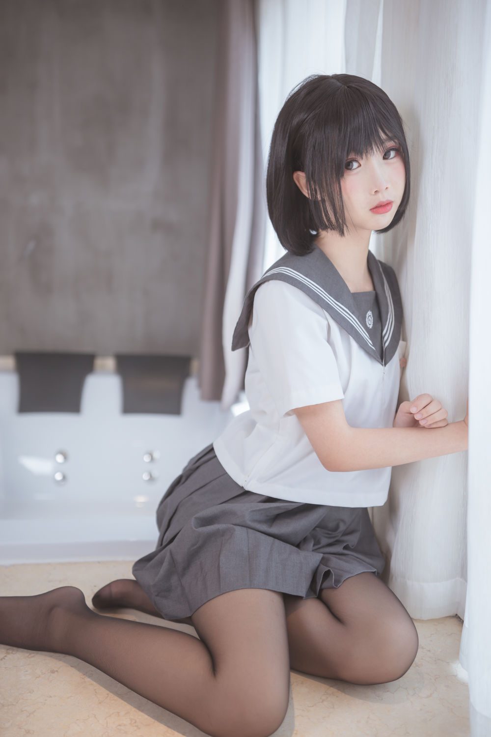 图片[2]-No.058-脑内少女 黑丝JK [25P]
