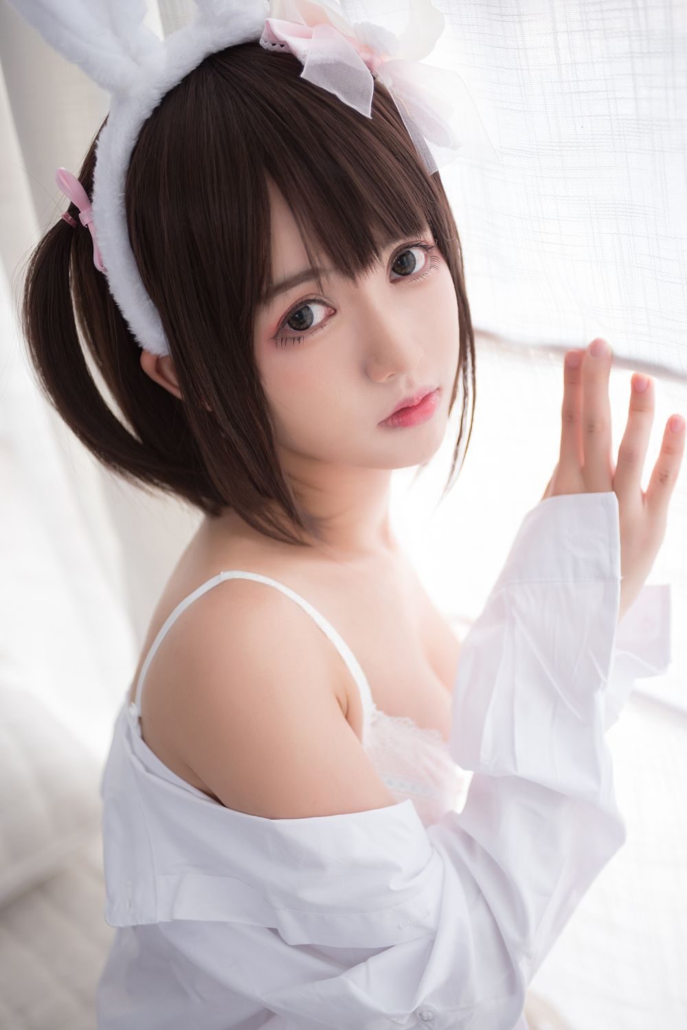 图片[2]-No.061-兽耳 白色蕾丝情趣 [16P]