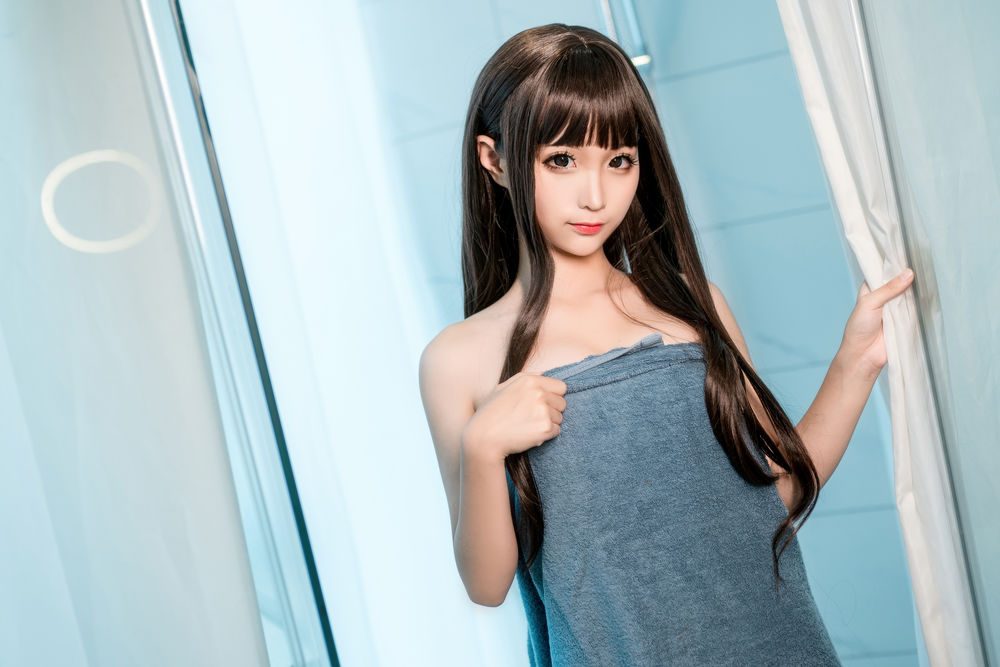 图片[2]-No.160-沫沫真爱版 灰浴巾 [40P]
