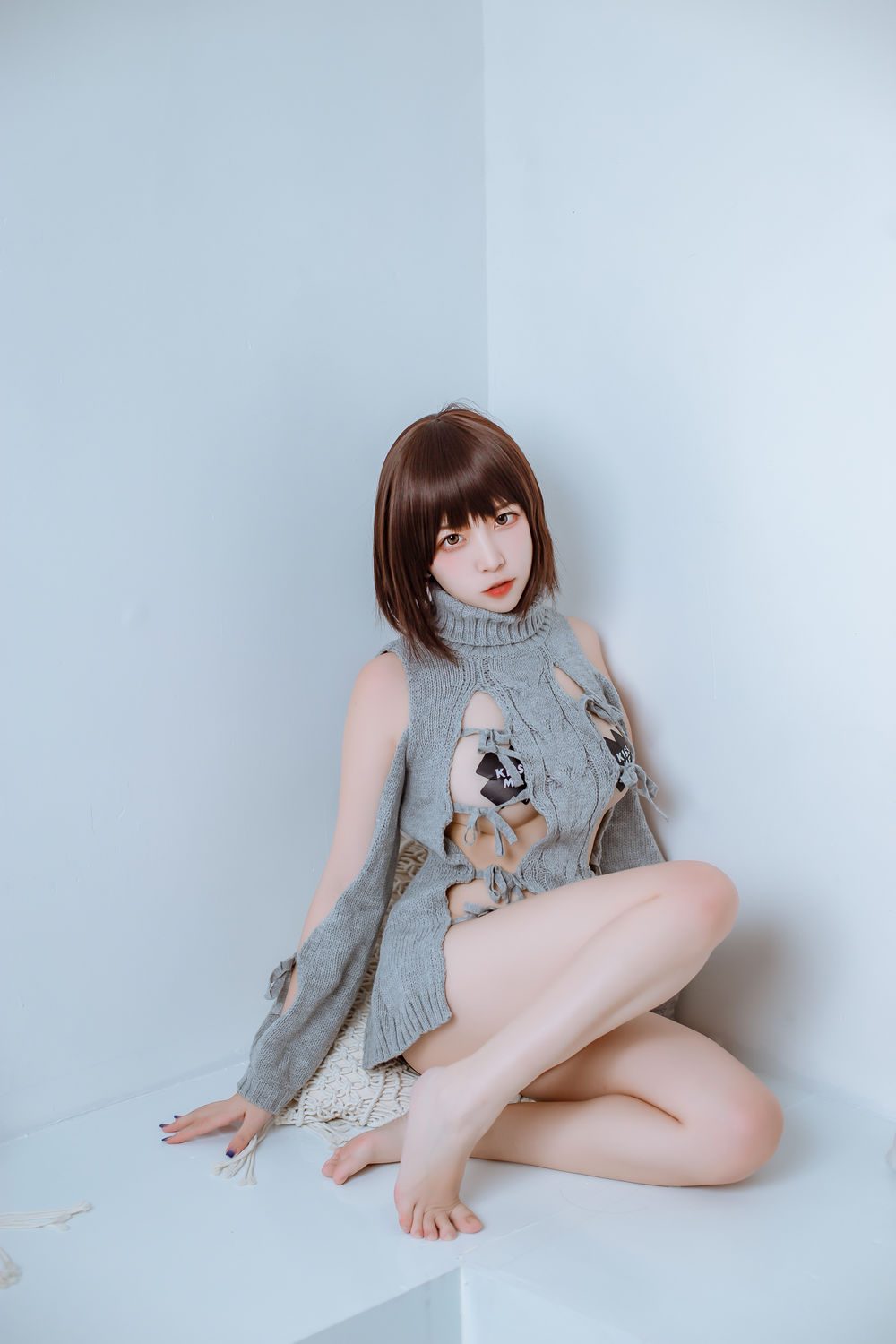 图片[2]-No.075-2020私房洞洞毛衣 [66P 2V]