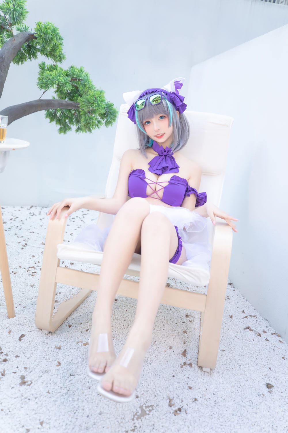 图片[2]-No.077-柴郡cos《纯色庭院》 [150P 2V]