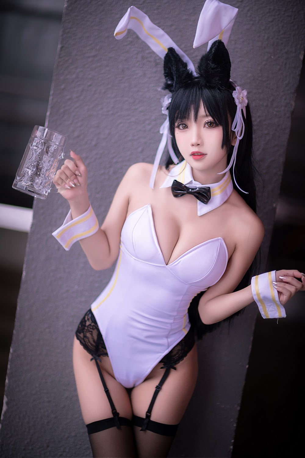 图片[2]-No.006-爱宕白色兔女郎 [22P]
