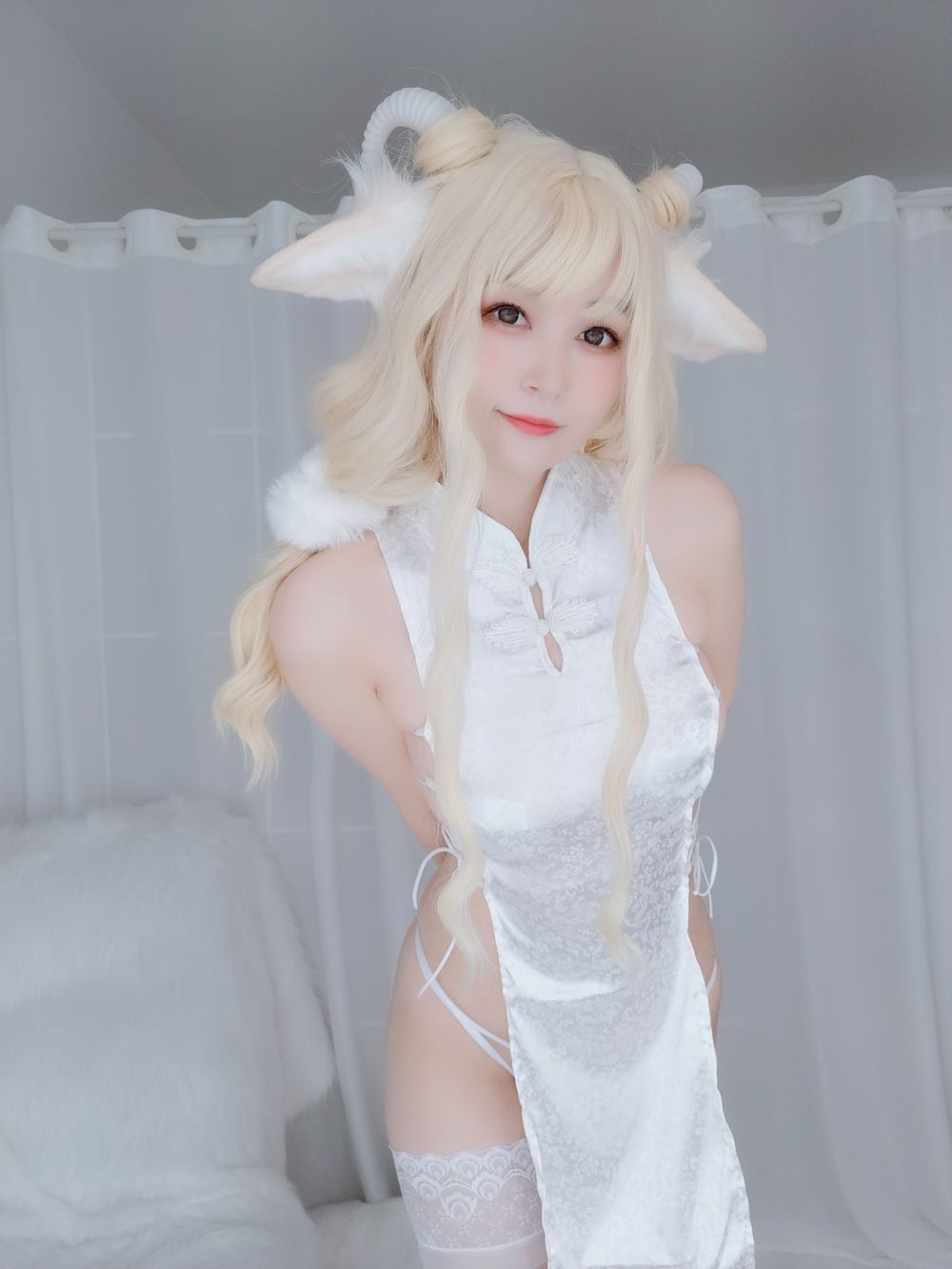 图片[2]-No.063-小白羊 旗袍 [101P 7V]