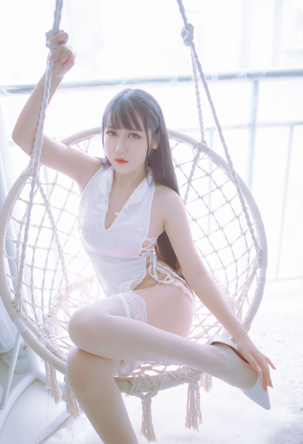 图片[2]-No.004-黑白旗袍双子 [41P]