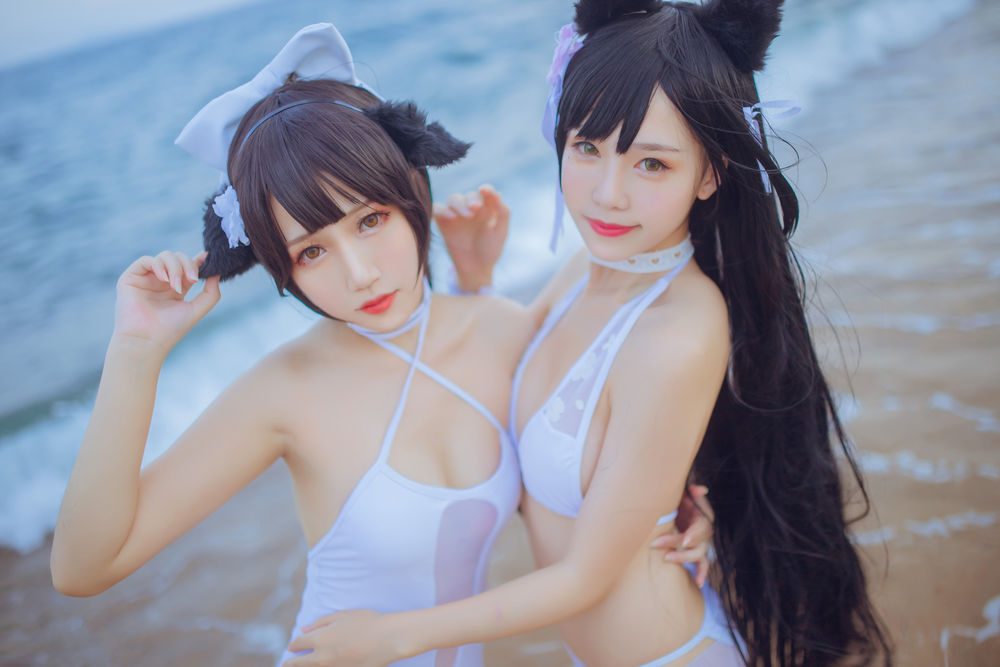 图片[3]-No.001-獒犬海边泳装 抖娘×不呆猫 [41P]