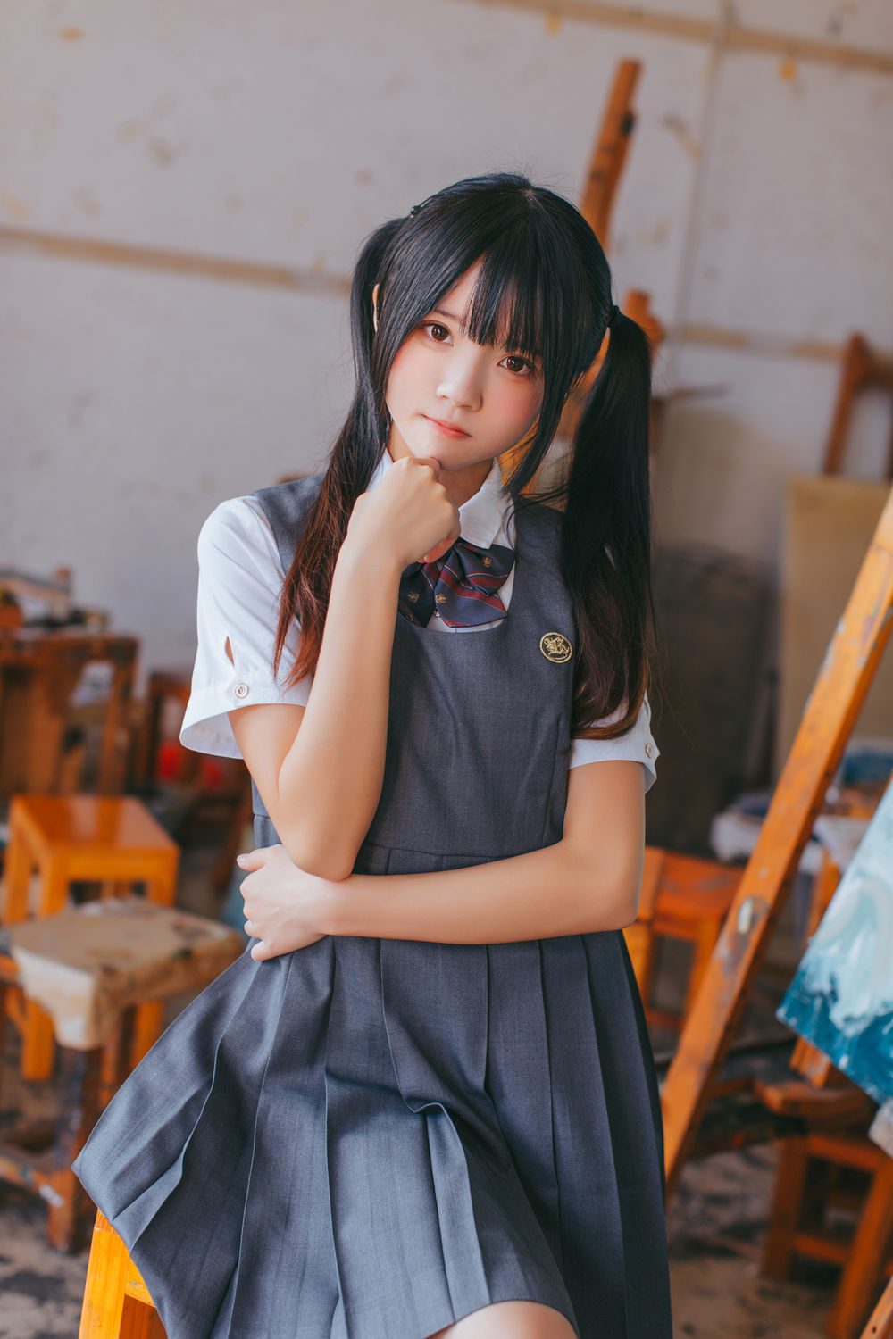 图片[3]-No.031-画室少女 [17P]