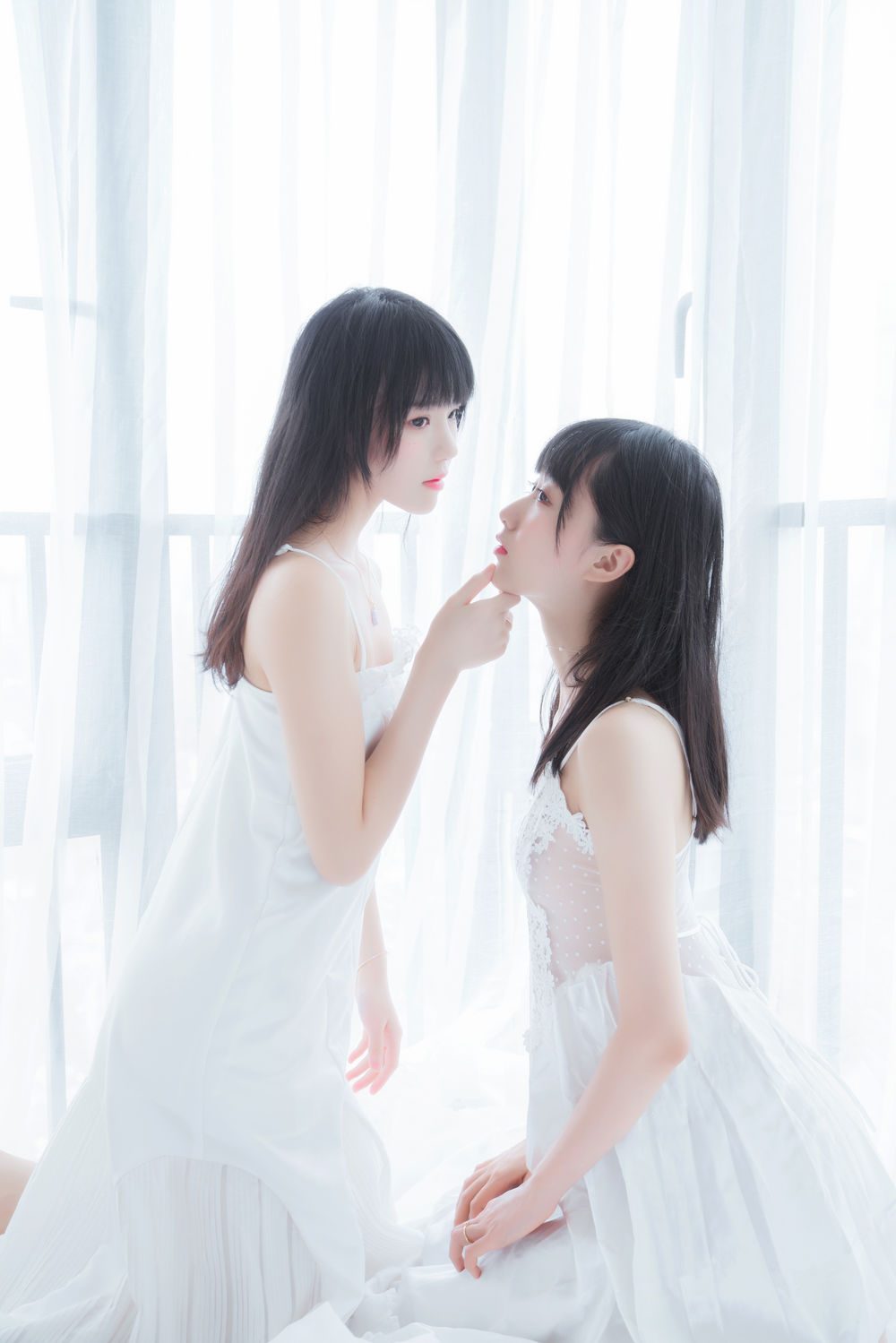 图片[3]-No.095-朝(白裙×白裙) – 桜桃喵&木绵绵OwO [58P]