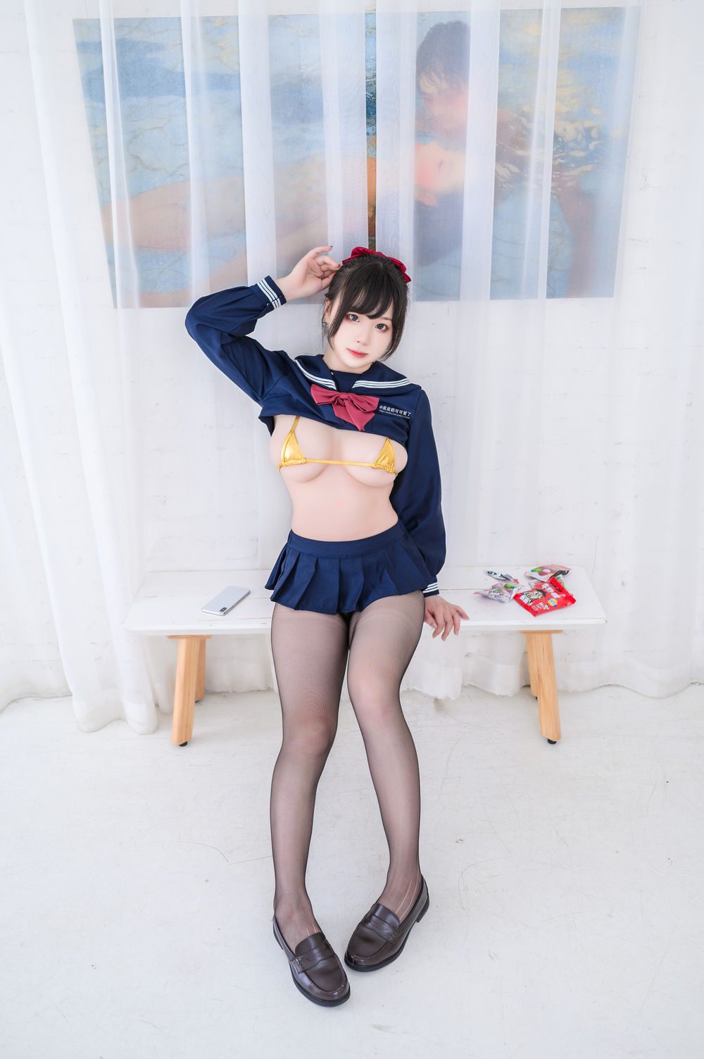 图片[3]-No.010-黄金内衣jk [50P]