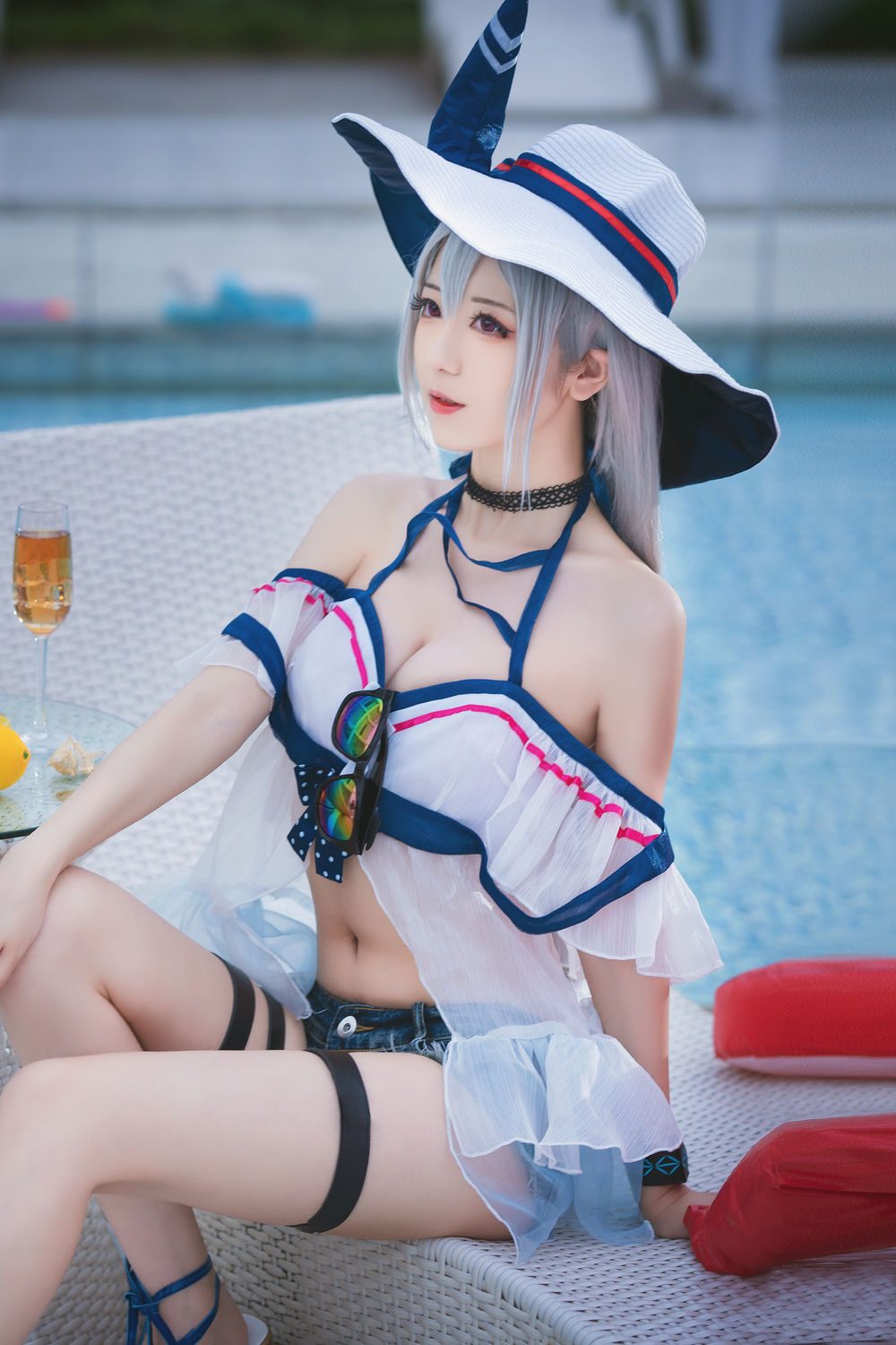图片[2]-No.033-明日方舟 斯卡蒂泳装 [12P]