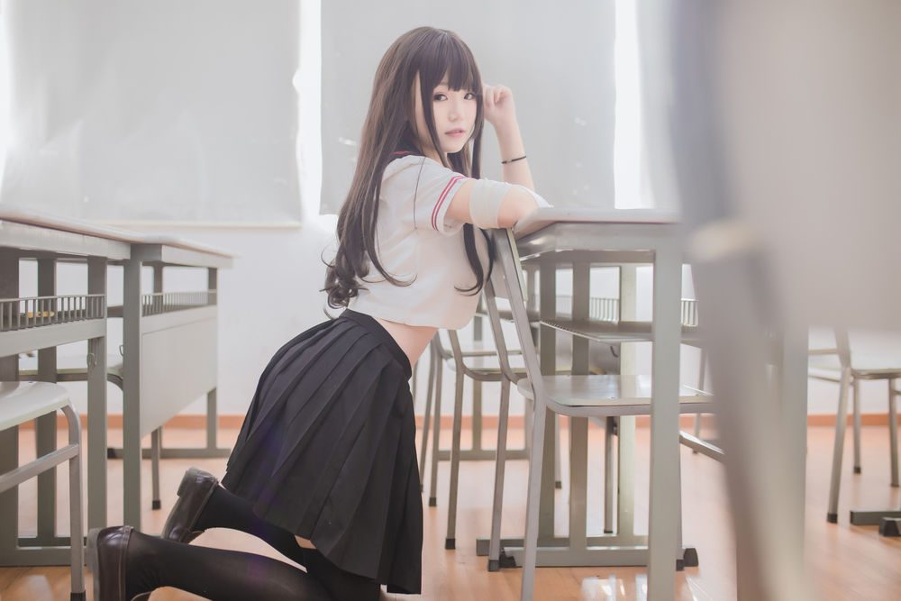 图片[3]-No.003-黑丝JK [39P]
