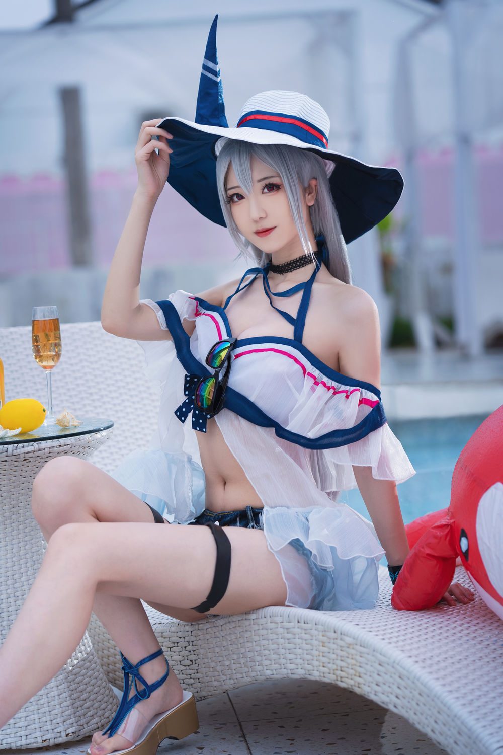图片[3]-No.033-明日方舟 斯卡蒂泳装 [12P]