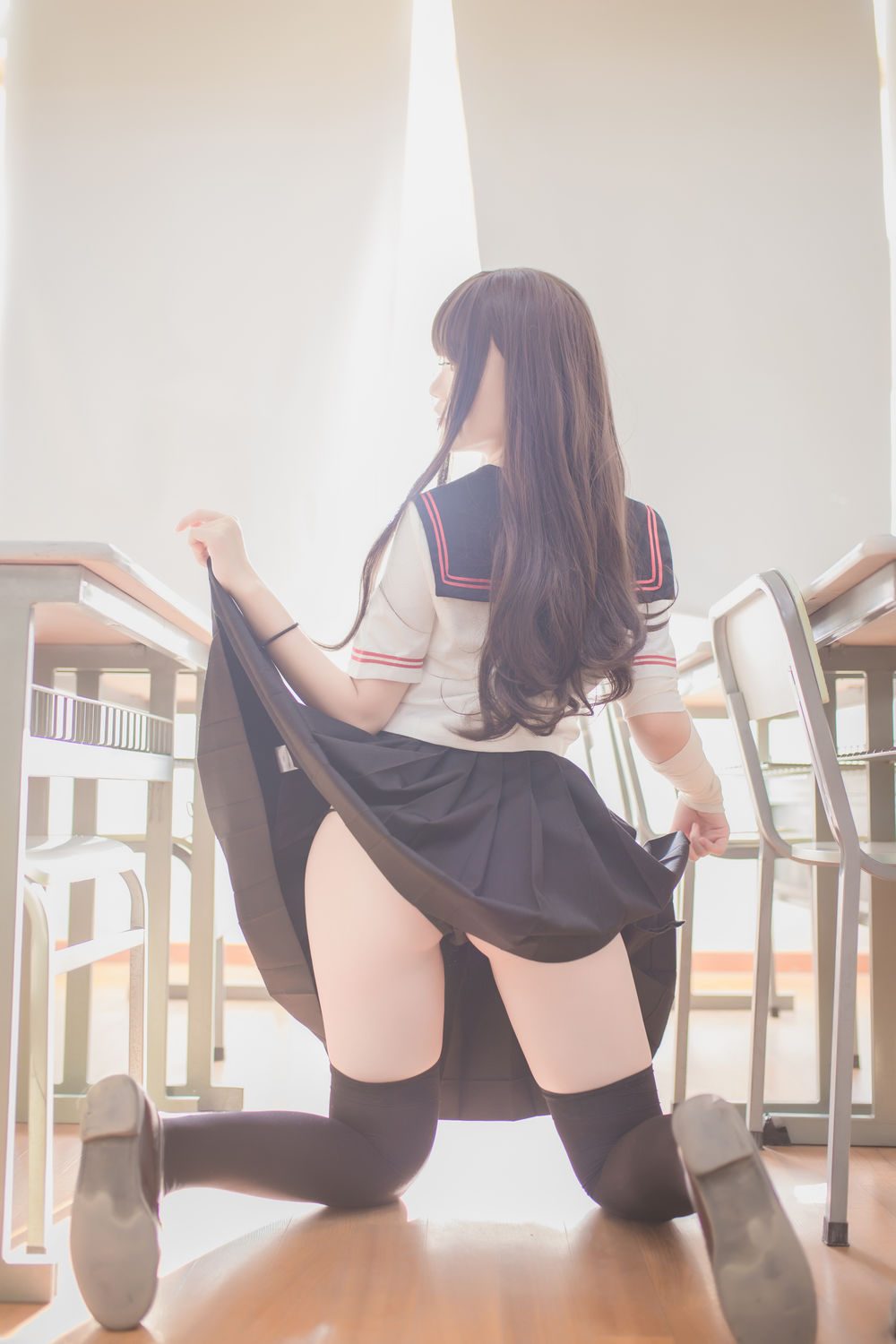 图片[2]-No.003-黑丝JK [39P]