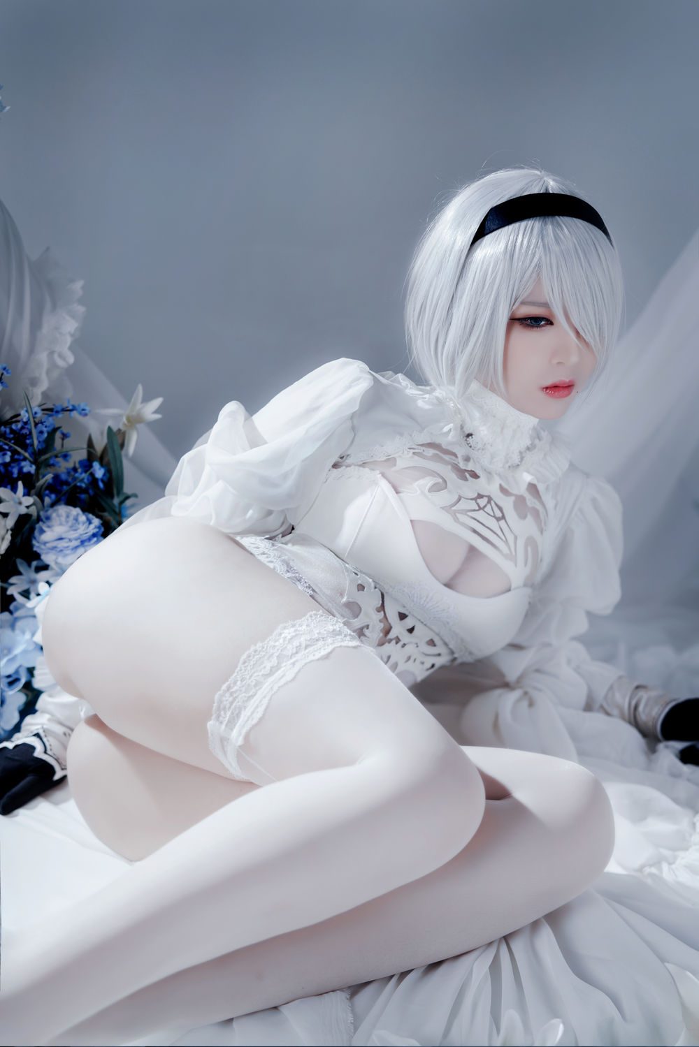图片[2]-No.030-Automataヨルハ二号B型 白いドレス [51P]
