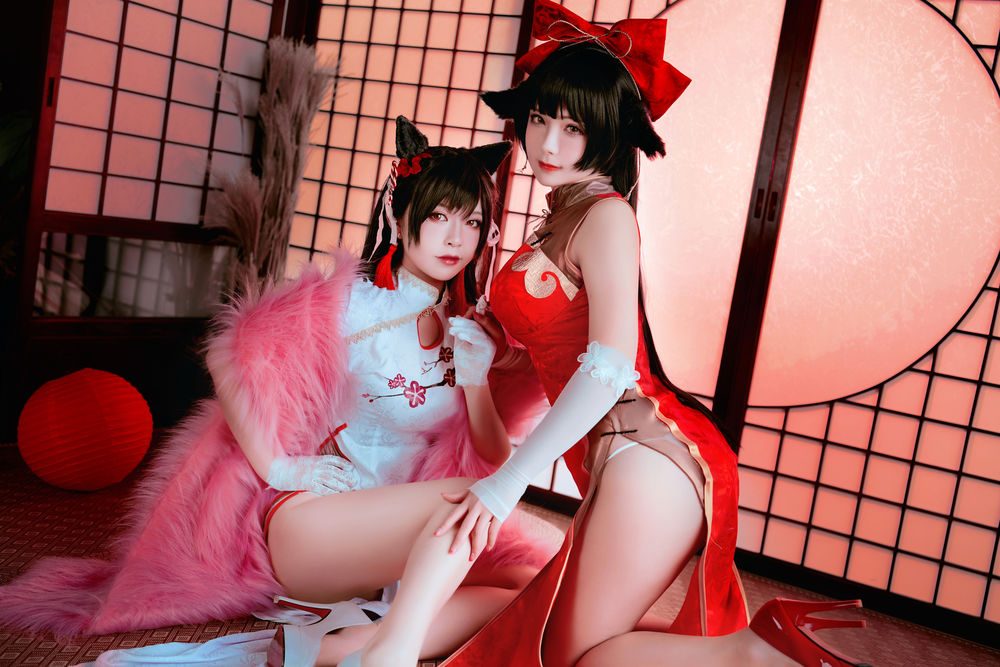 图片[2]-No.006-愛宕x高雄,チャイナ服 – 半半子 Banbanko、婉Yue [35P 1V]