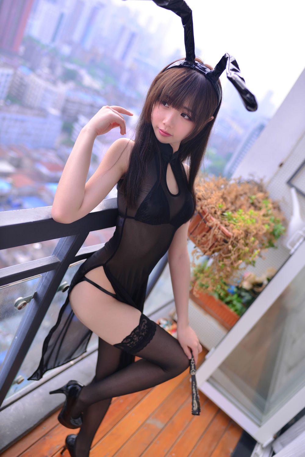 图片[2]-No.037-透旗袍兔耳 [35P]