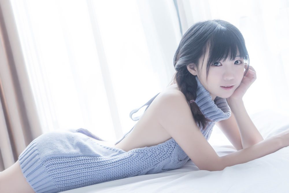 图片[2]-No.003-漏背毛衣 [10P]