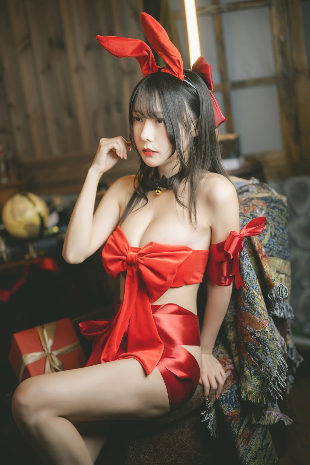 图片[3]-No.044-杨枝甘露 红色丝带礼物 [54P 1V]