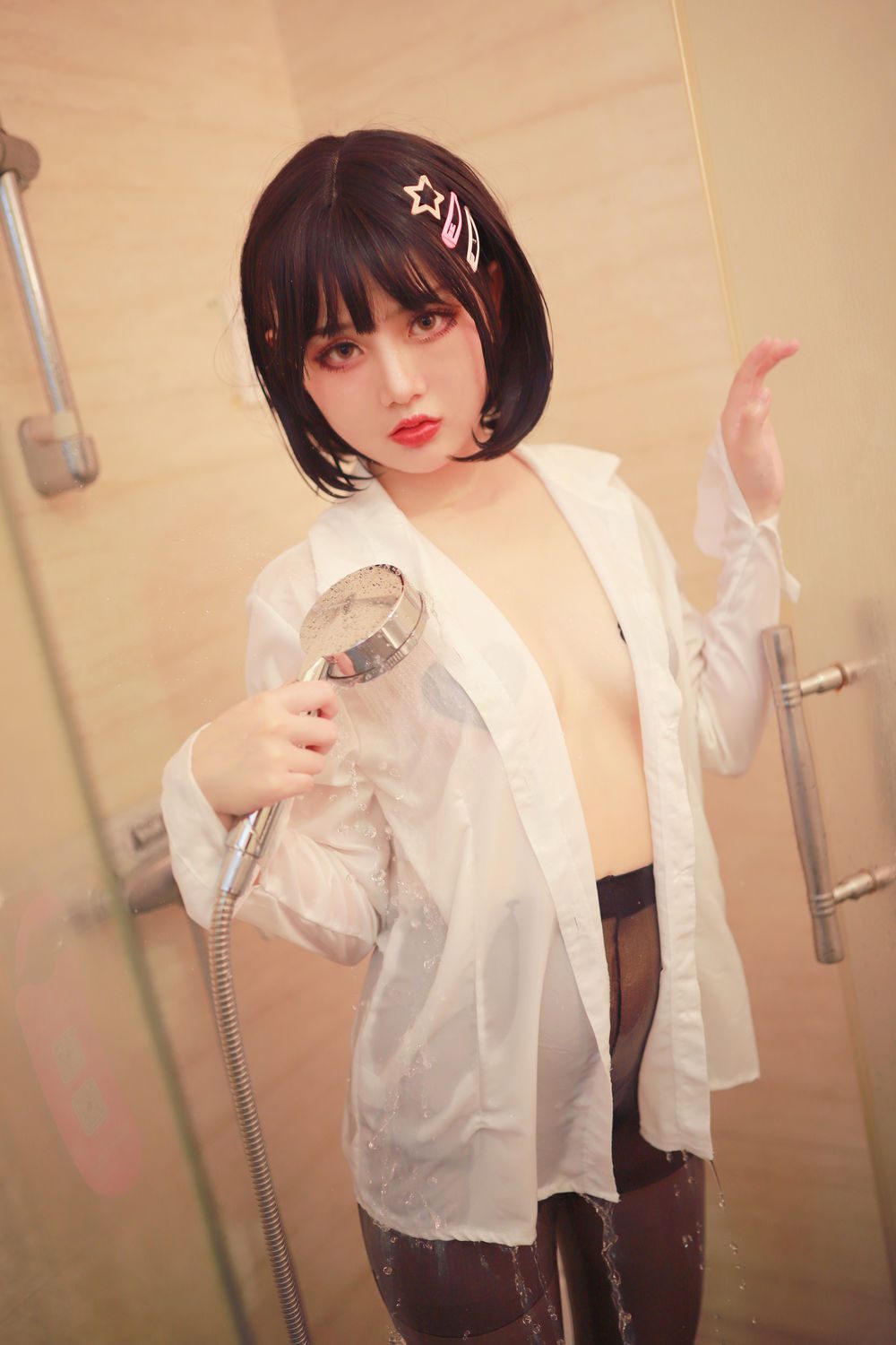 图片[3]-No.006-浴室黑丝 [41P]
