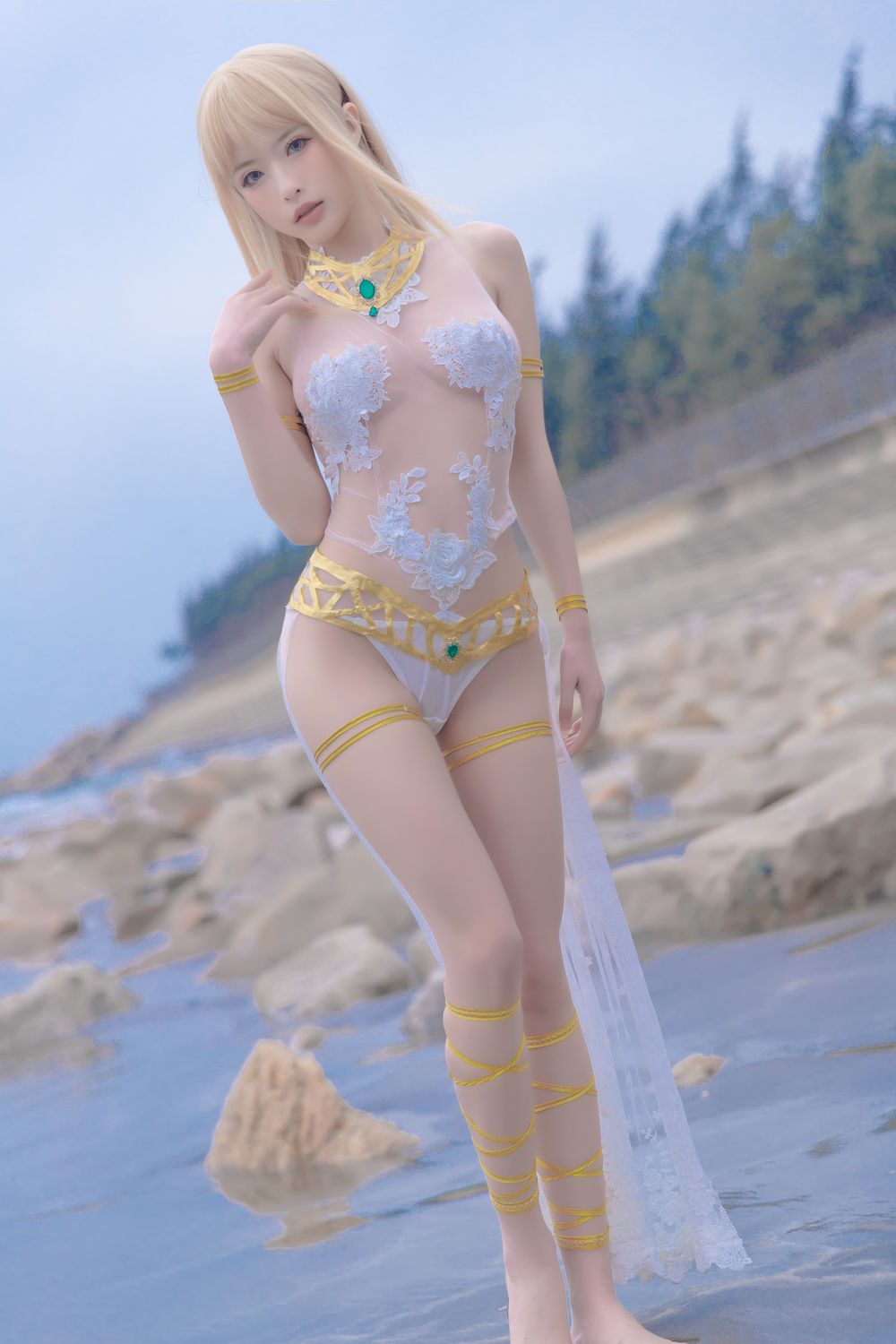 图片[3]-No.023-玛丽萝丝 白色泳衣 [33P]