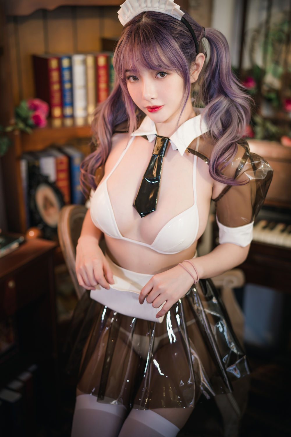 图片[2]-No.048-透明皮衣女仆 [18P]