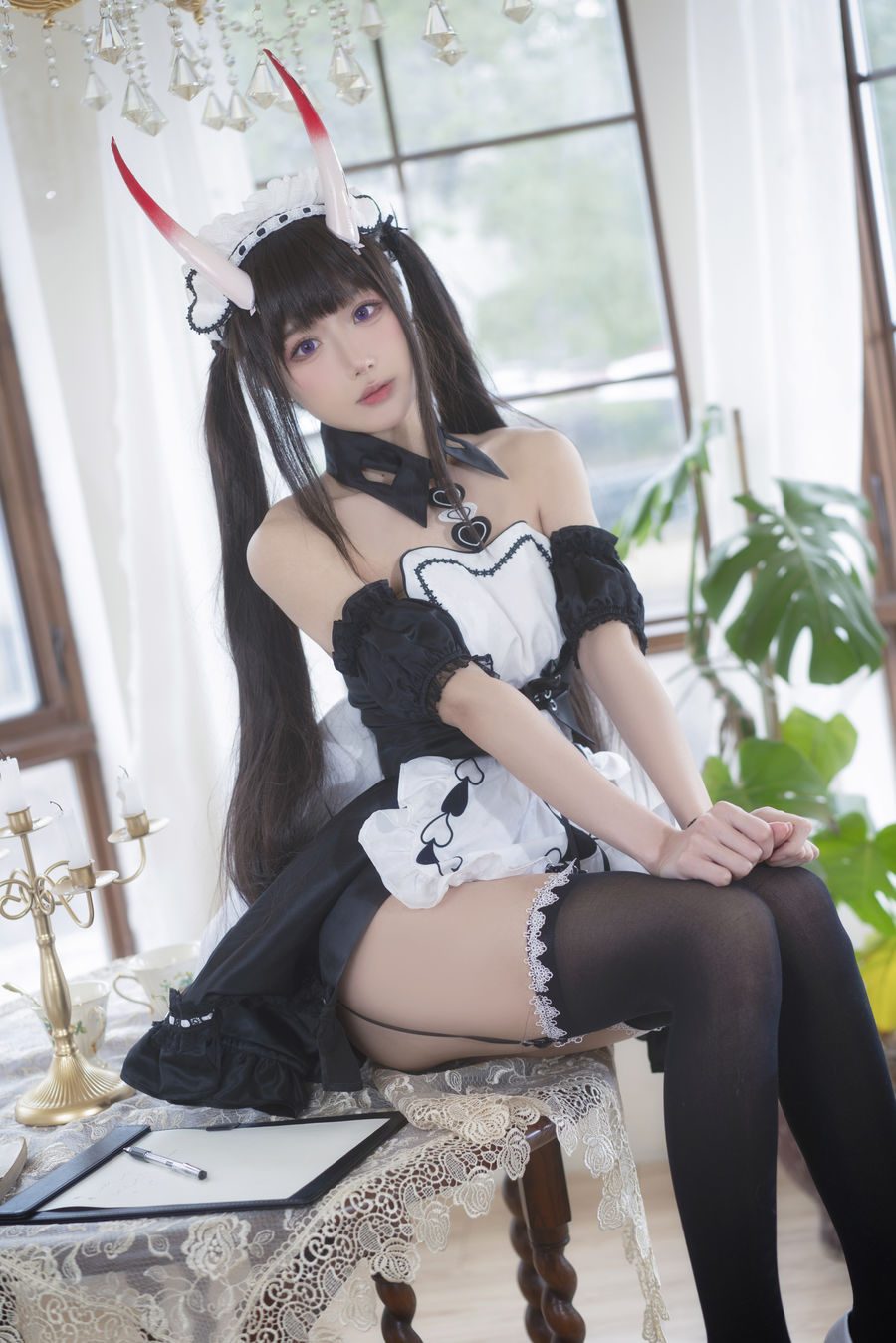 图片[3]-No.048-1月舰长图包 能代女仆 [23P]