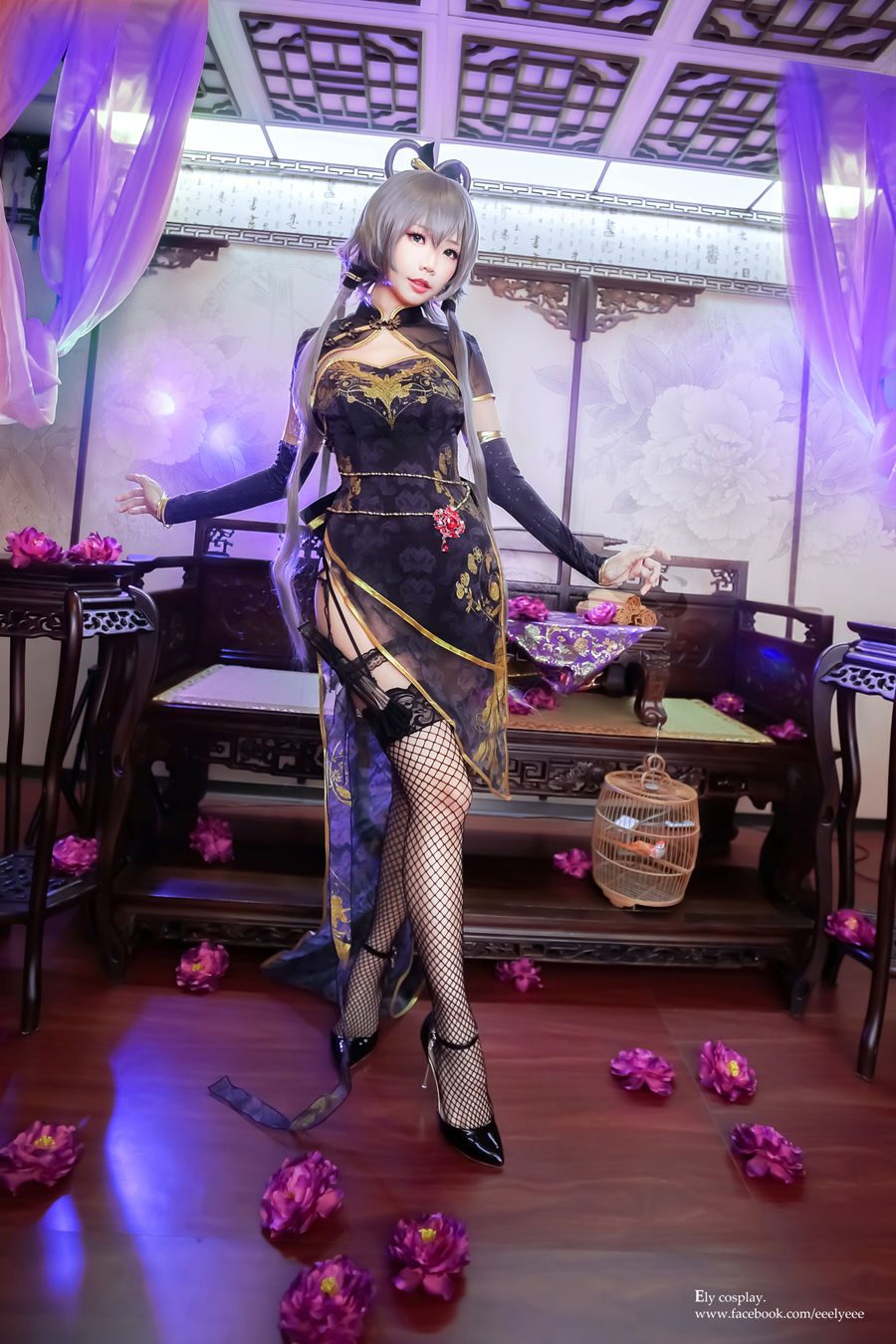 图片[3]-No.011-天依-金丝雀旗袍 [13P]