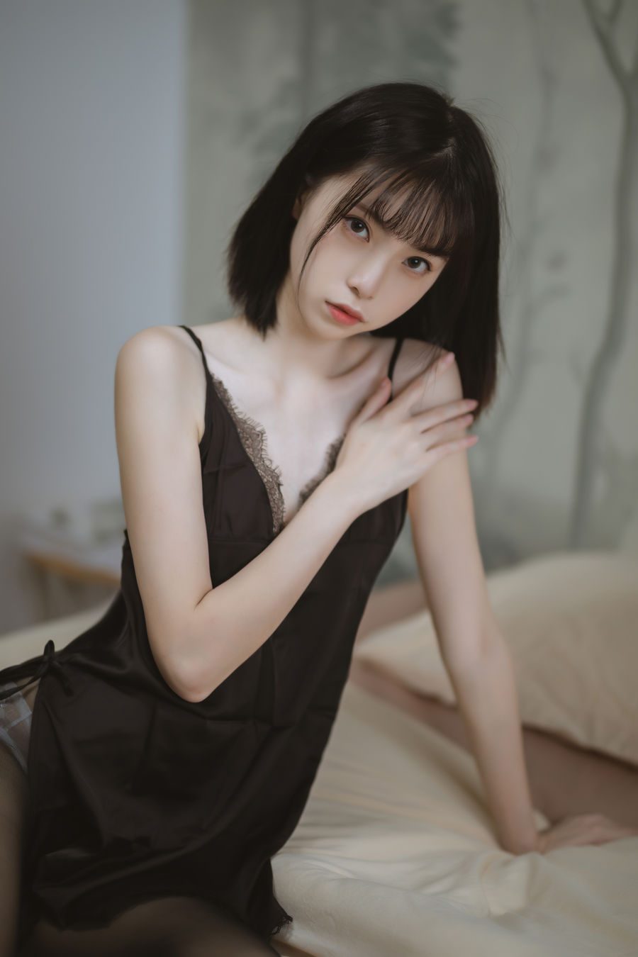 图片[2]-No.006-黑色蕾丝睡衣 [40P]