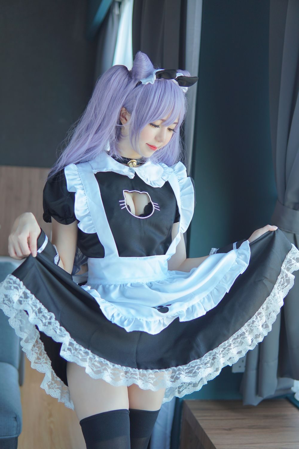 图片[3]-No.016-Keqing Maid [52P]