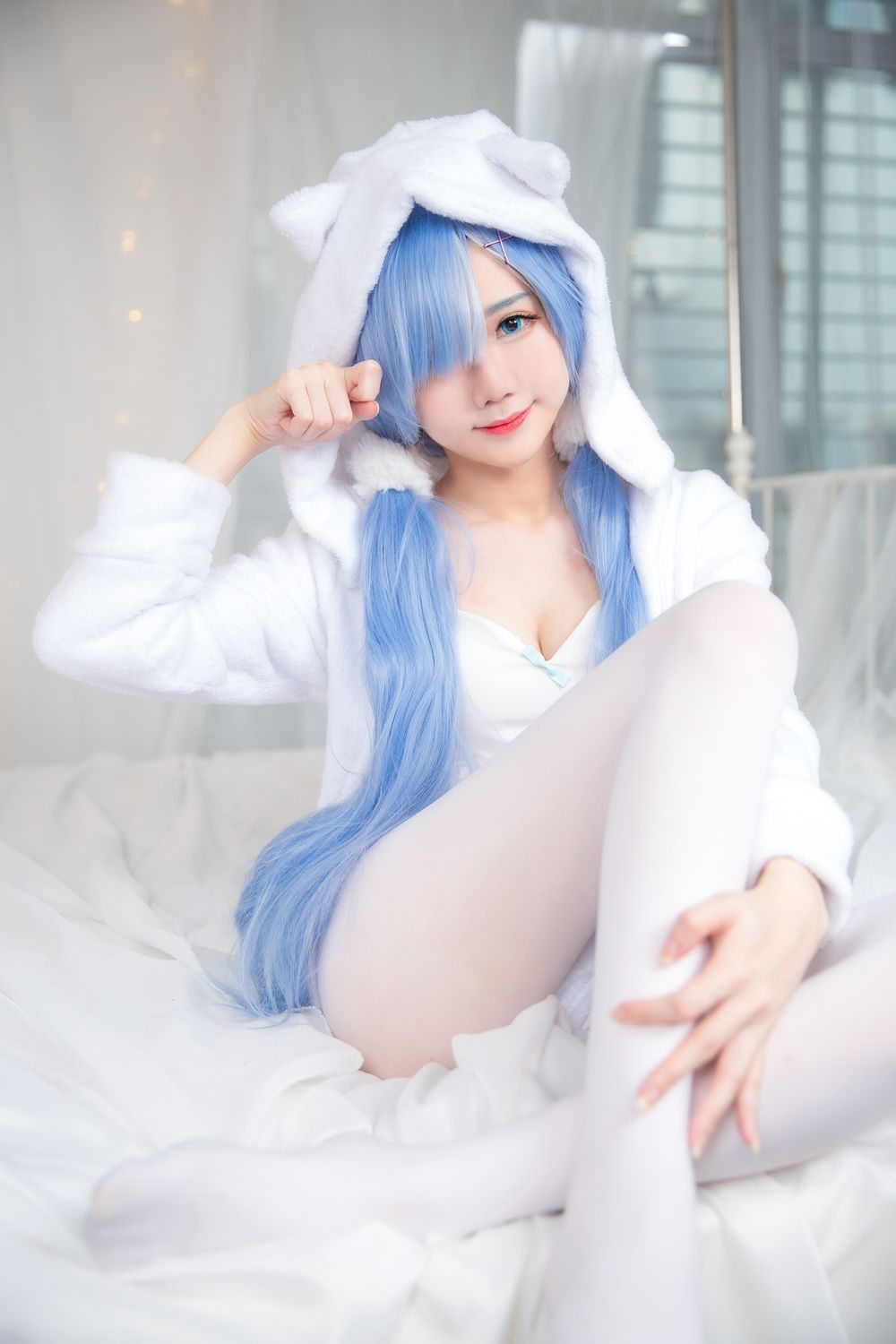 图片[3]-No.032-Rem White Kitty [49P]