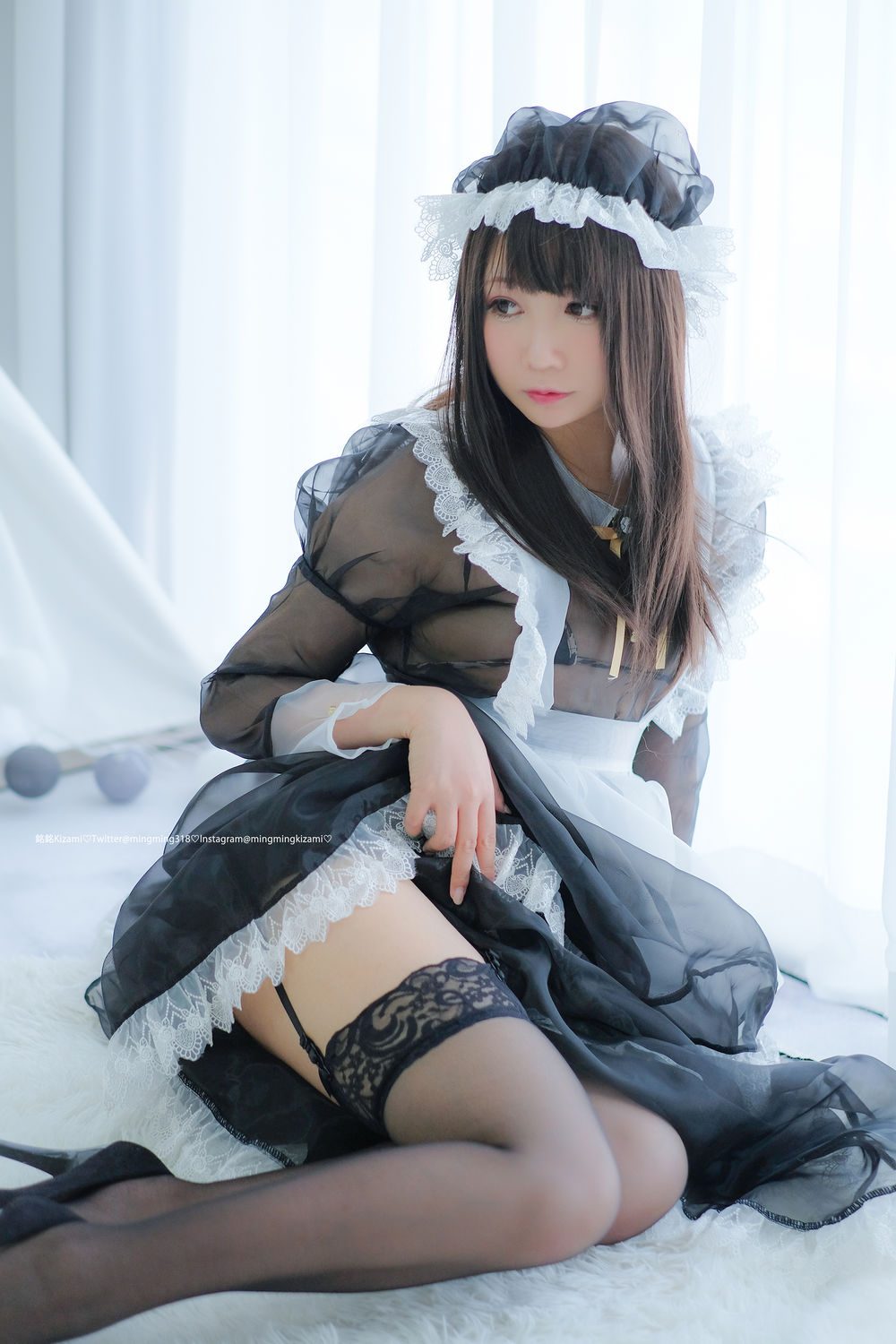 图片[2]-No.015-透明メイド服写真+自撮り [169P]