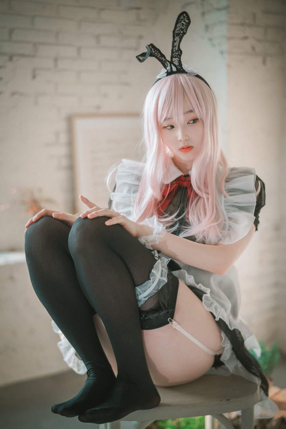 图片[3]-No.064-[DJAWA] Sheer Bunny Maid [51P]
