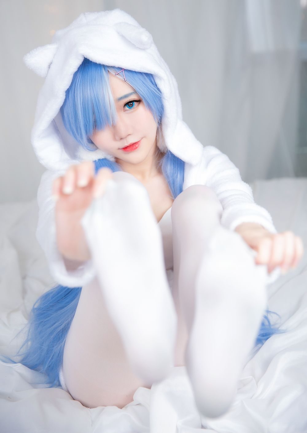 图片[2]-No.032-Rem White Kitty [49P]