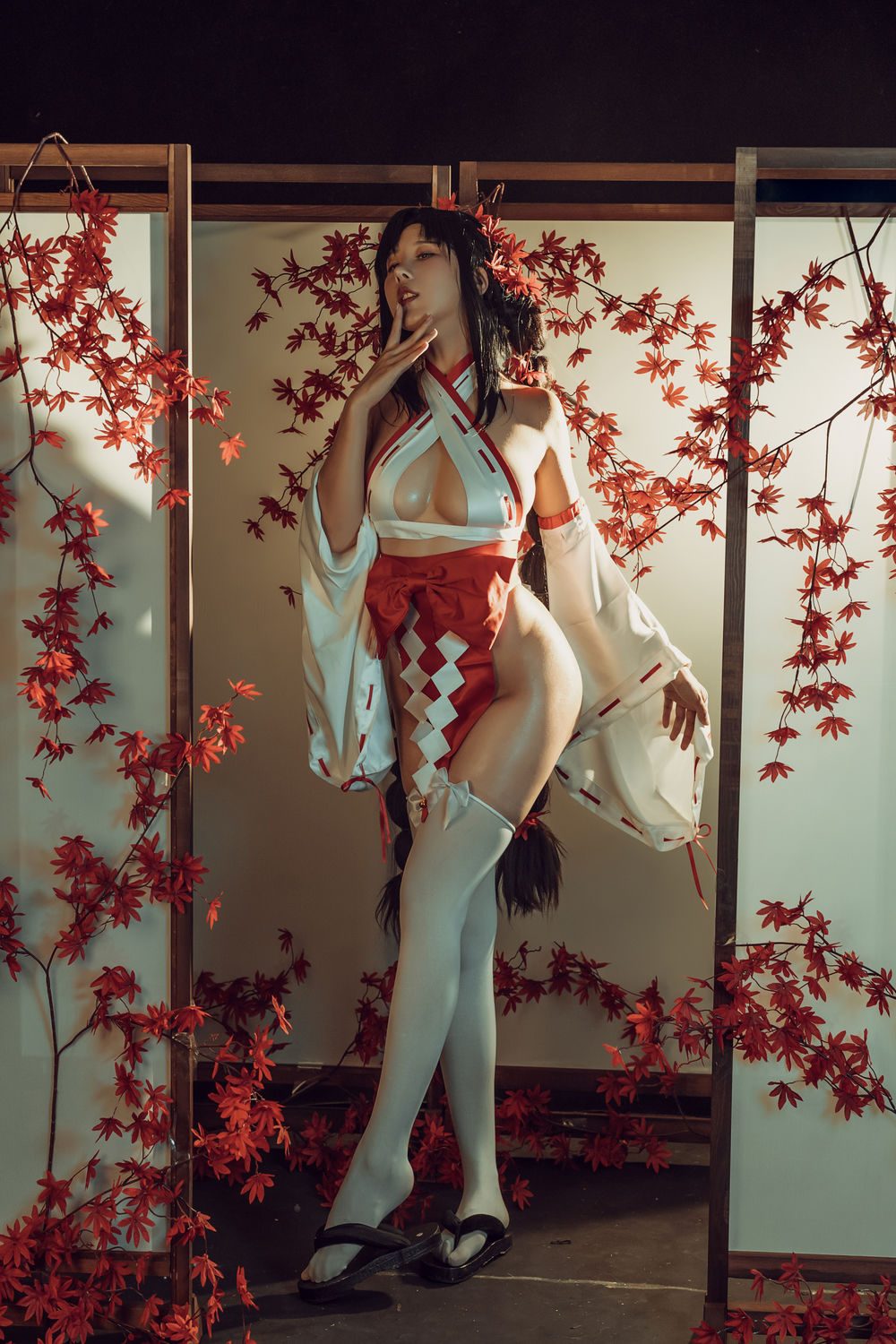 图片[2]-No.004-奶桃 巫女 [43P]