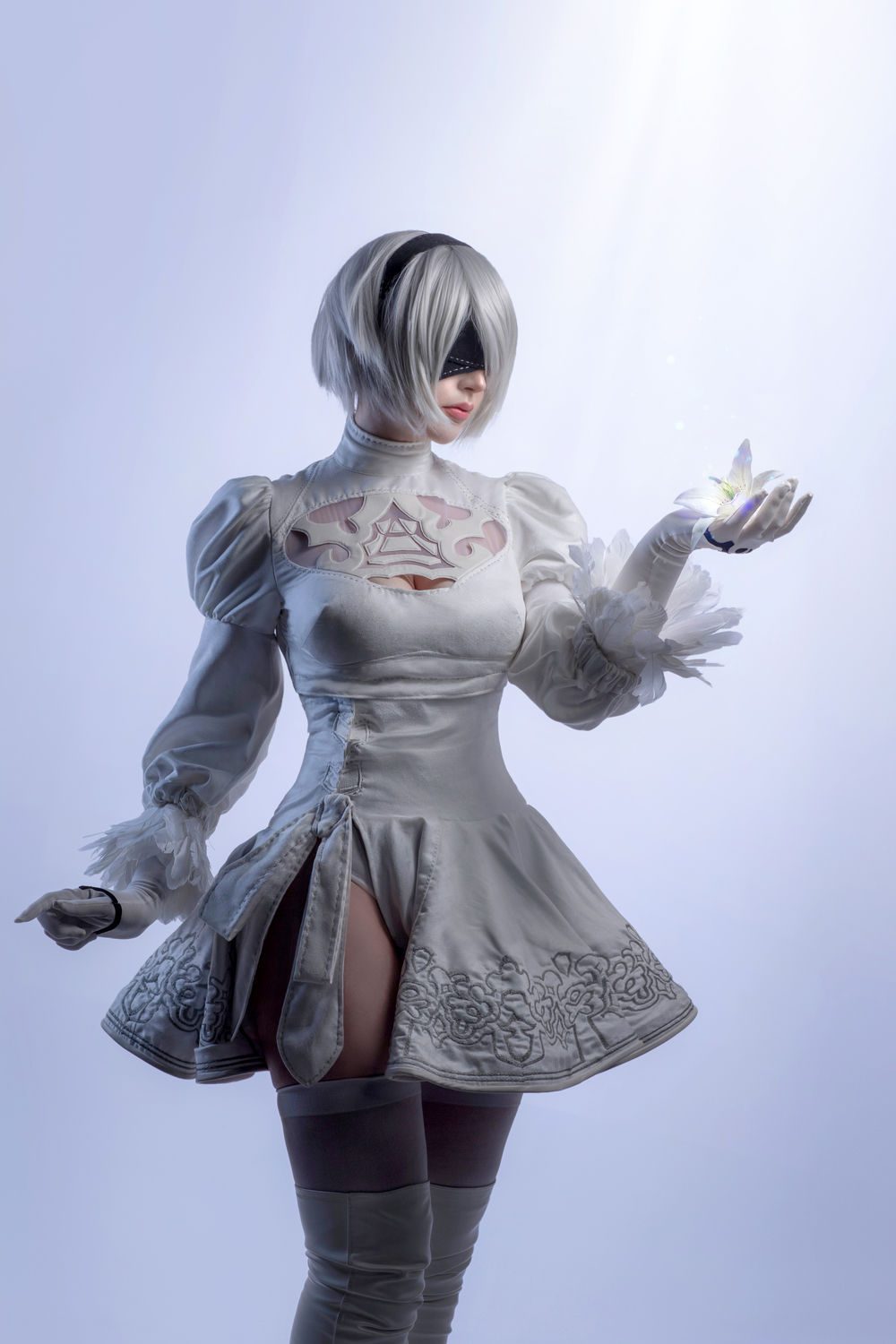 图片[2]-No.003-2B White Dress [10P]
