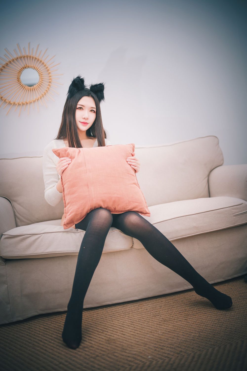 图片[2]-No.006-猫耳白色毛衣 [20P]