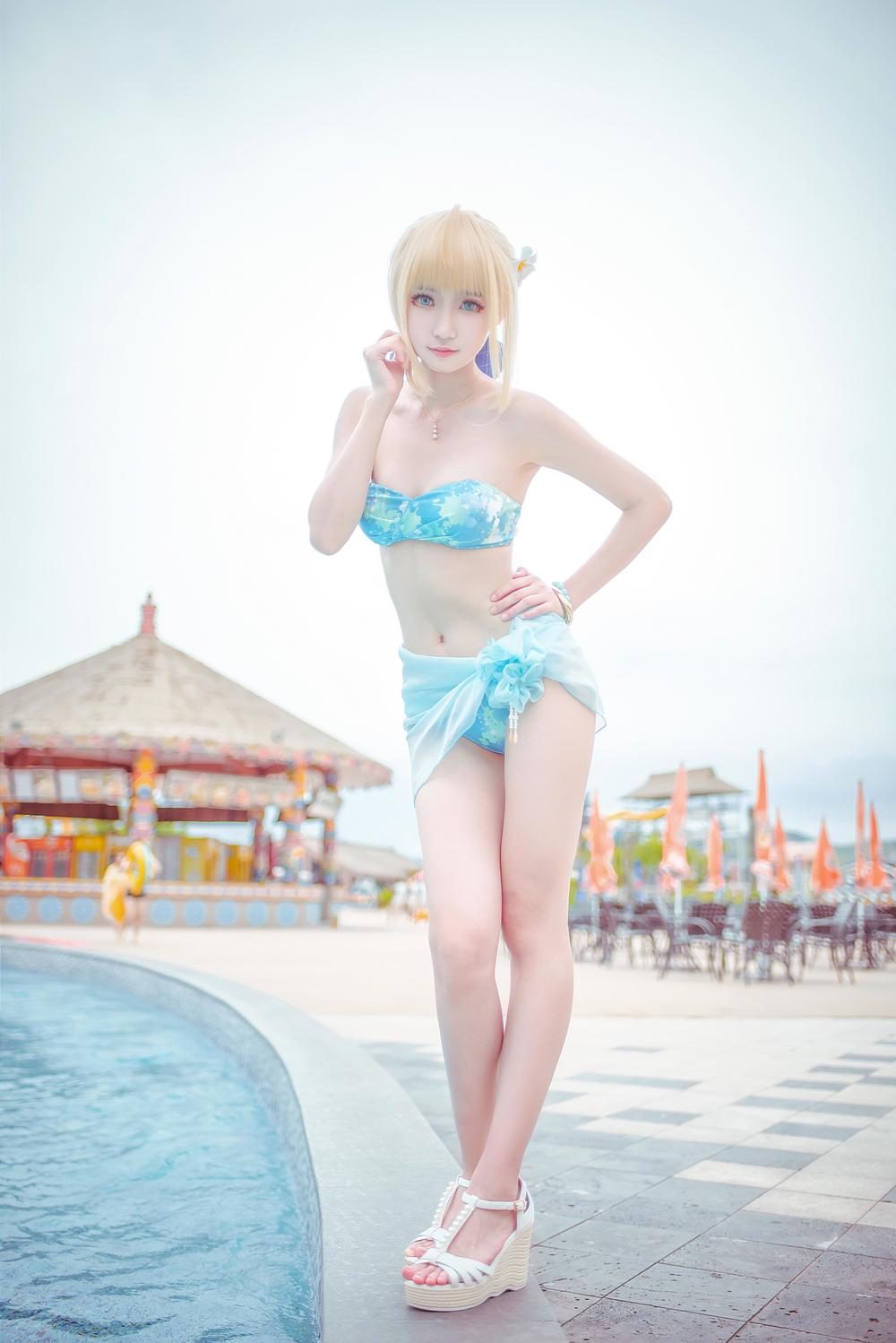 图片[2]-No.005-阿尔托莉雅 泳装 [14P]