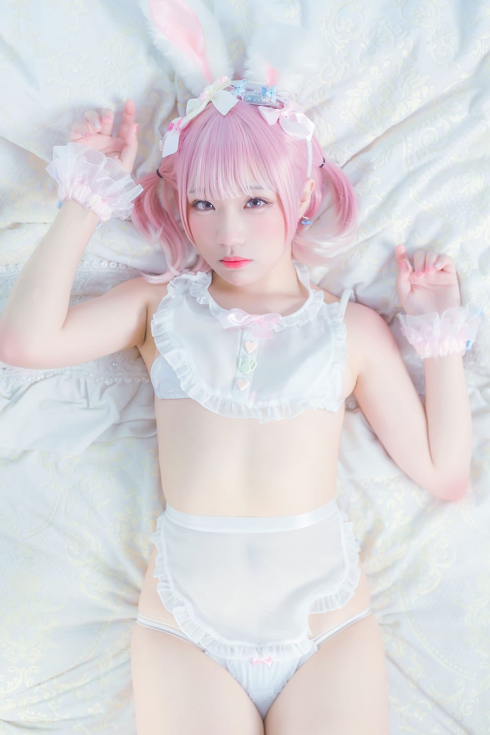 图片[2]-No.009-白粉色兔女郎 [30P]