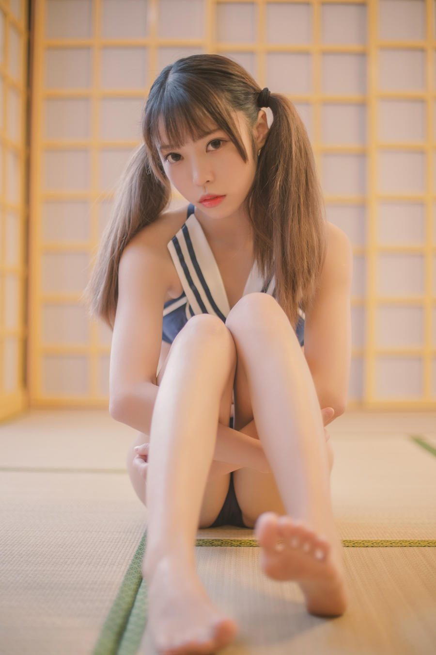 图片[2]-No.029-蓝白泳装 [22P]