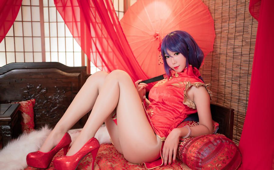 图片[2]-No.015-高雄红旗袍 [15P]