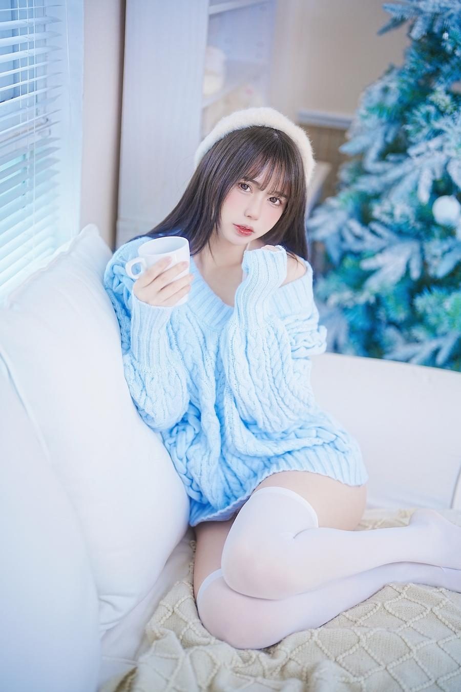 图片[2]-No.026 – 蓝色秋冬毛衣 [27P]