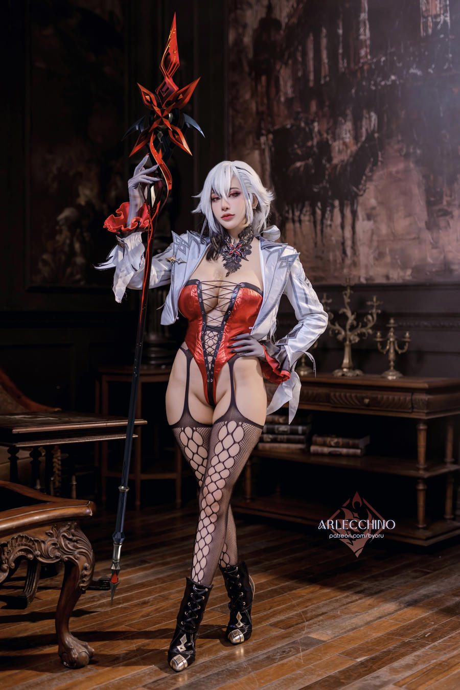 图片[3]-No.183 – Genshin Impact Arlecchino Dress [94P 22V]
