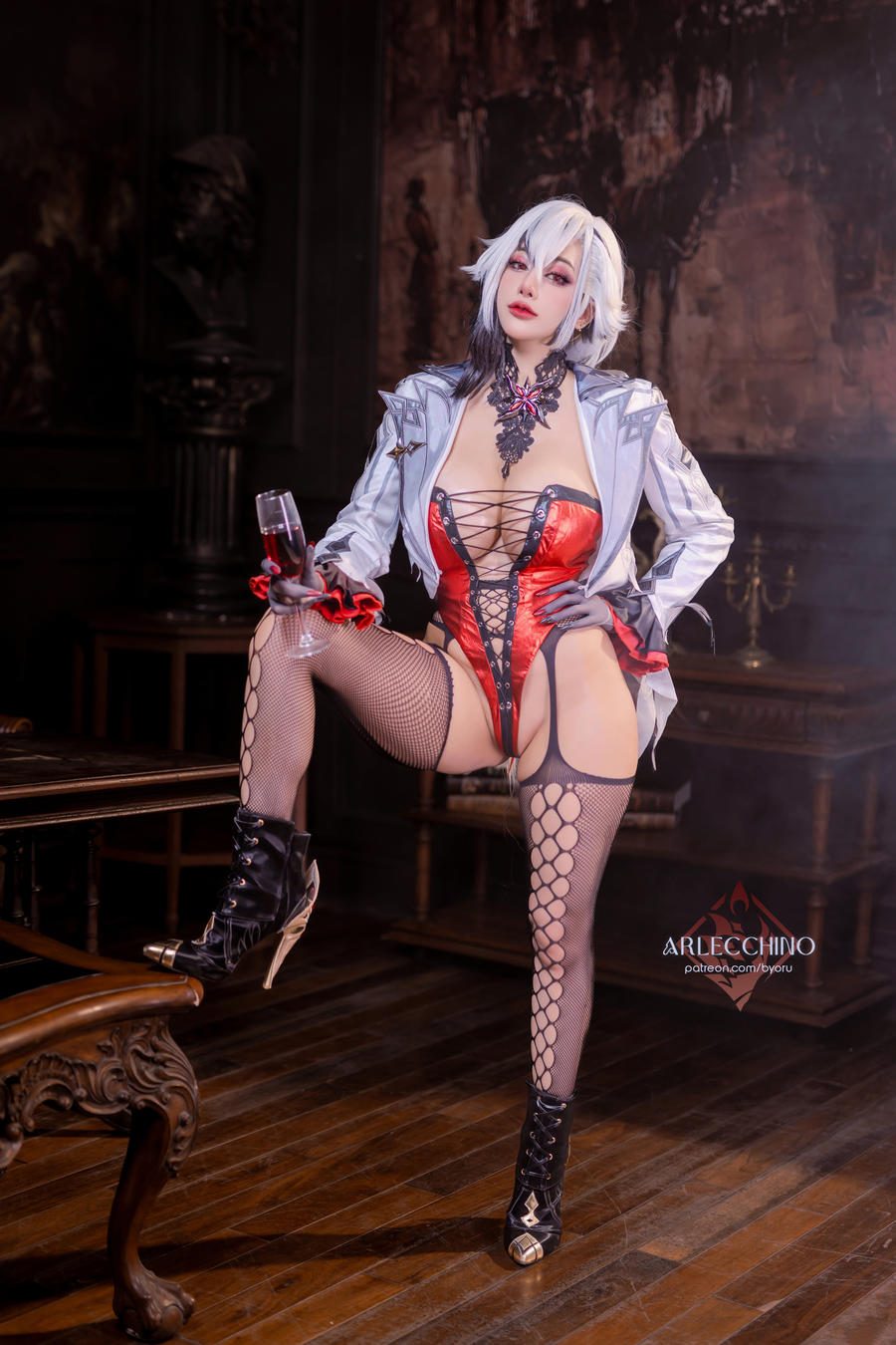 图片[2]-No.183 – Genshin Impact Arlecchino Dress [94P 22V]