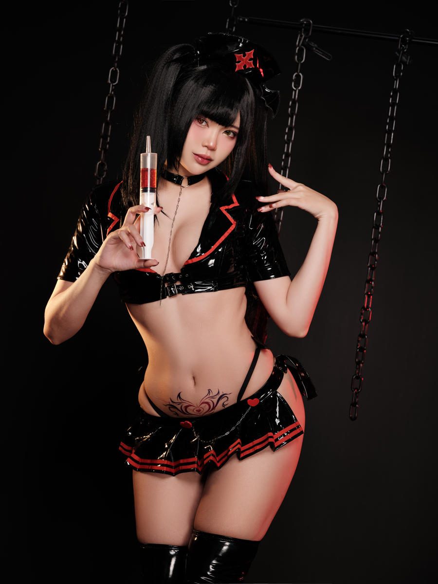 图片[2]-No.091 – Kurumi Tokisaki Dark Nurse [23P 4V]