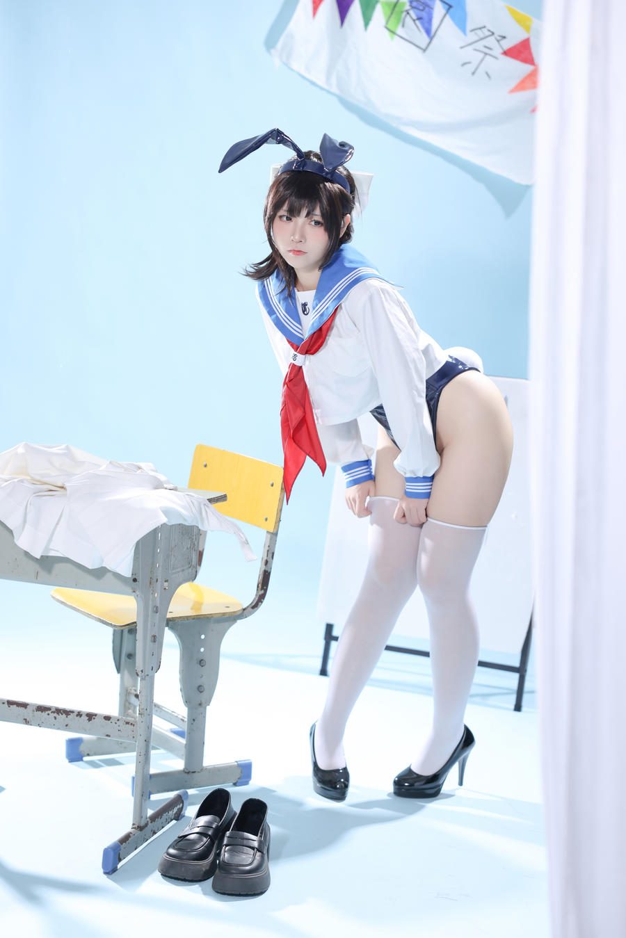图片[3]-No.118 – 水手服兔女郎咖啡厅 [27P]
