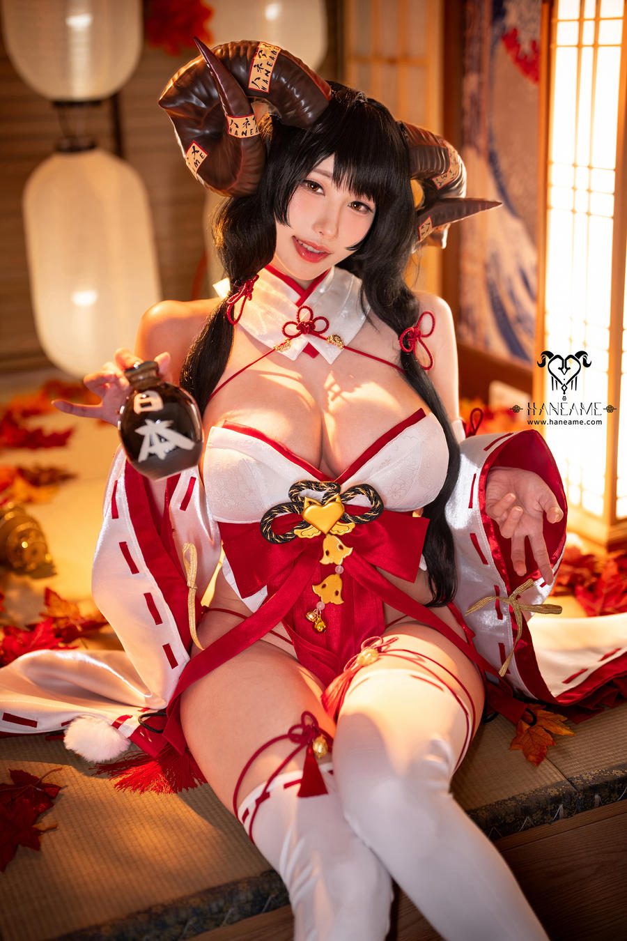 图片[2]-No.243 – Lustful Goat Miko 色欲邪羊巫女 [75P]