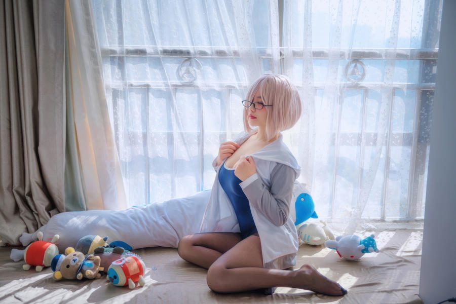 图片[2]-No.053 – FGO 玛修 同人体操服 [20P]