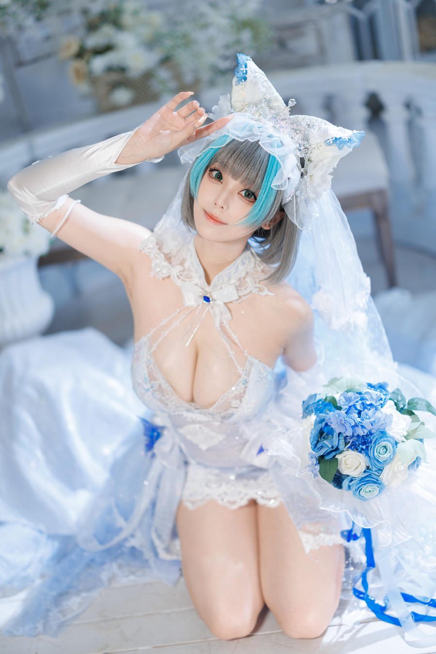 图片[2]-No.122 – 碧蓝航线 柴郡花嫁 [41P]